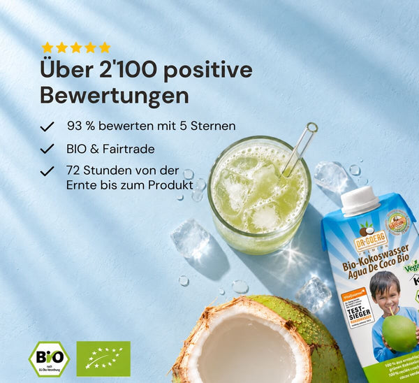 Premium Bio-Kokoswasser